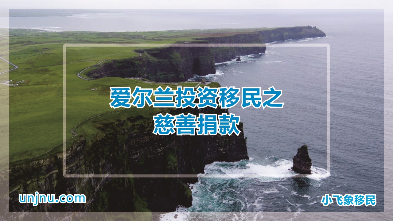 爱尔兰投资移民之慈善捐款-专研各国移民政策-unjnu小飞象移民-400-888-2271